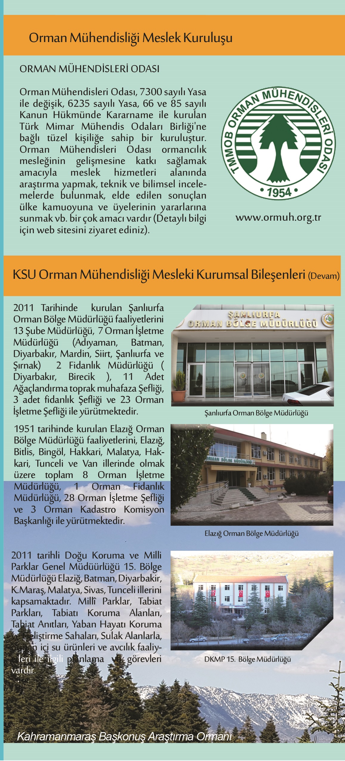 KSÜ Orman Mühendisliği